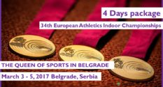 34-й Чемпионат Европы по Лёгкой Атлетике в помещении 2016 — 4-дневный Пакет